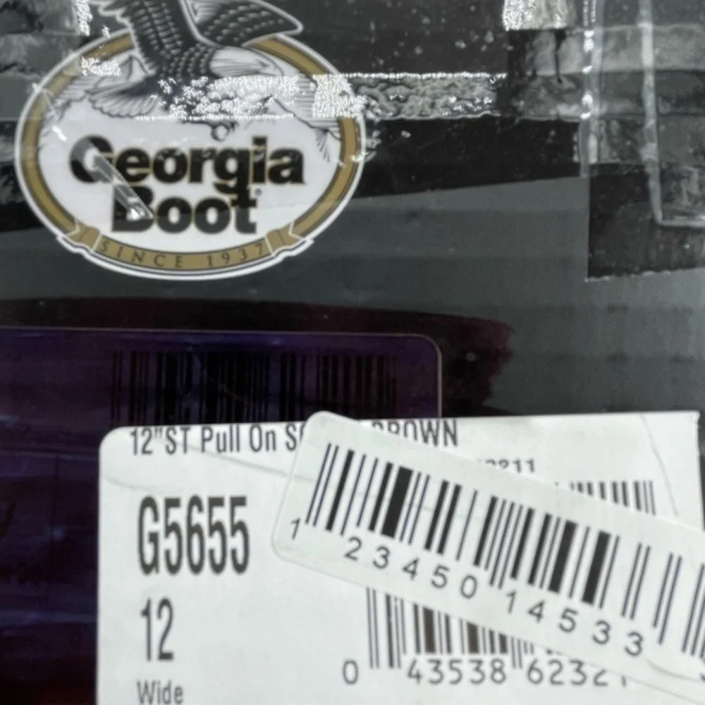 Georgia Men’s Muddog Steel Toe Comfort Core Work Boots Size 12 NWT‎